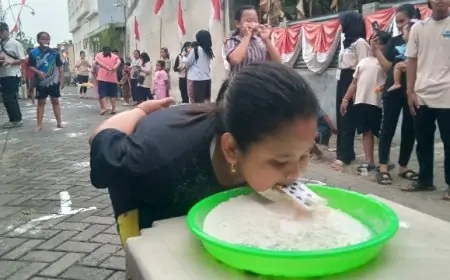 Tepung, Tawa, dan Tradisi: Semangat Kemerdekaan Membuncah di Desa Losari