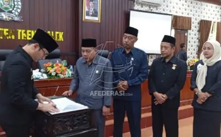 APBD Perubahan TA 2025 Trenggalek Disetujui, Rp56 Miliar Disiapkan untuk Infrastruktur