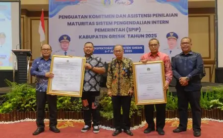 Memastikan Tata Kelola Keuangan Akuntabel, Bupati Gresik Gelar Asistensi SPIP