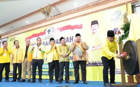 Musda XI  DPD Partai Golkar Jombang, Andik Basuki Rahmat Terpilih Secara Aklamasi