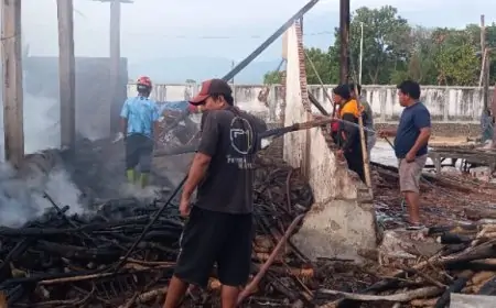 Gedung Produksi Kerupuk di Besuki Ludes Terbakar, Kerugian Capai Rp20 Juta
