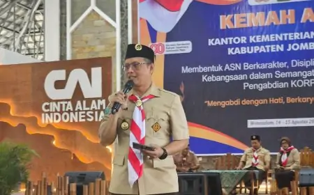 Kemah ASN Kemenag Bangun Karakter dan Semangat Kebangsaan Lewat Pramuka