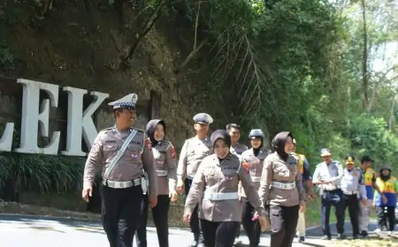 Ditlantas Polda Jatim Tinjau Jalur Rawan Bencana di Trenggalek, Fokus pada Mitigasi Kecelakaan