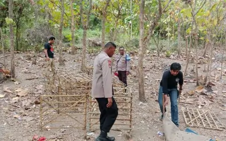 Polisi Grebek Arena Sabung Ayam di Hutan Jati Kendit, Pelaku Kabur Tinggalkan Barang Bukti