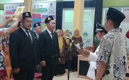 Dua Perangkat Baru Dilantik, Kades Karangankidul Minta Kerja Jujur dan Ikhlas