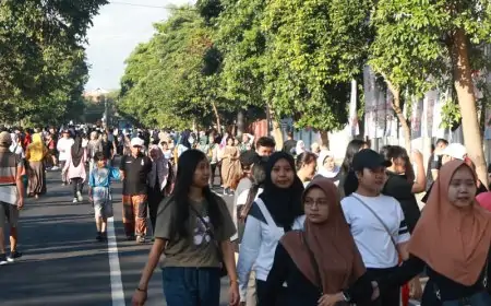 Jalan A. Yani Banyuwangi Jadi Magnet Wisata Baru, Ribuan Warga Padati CFD