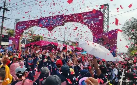 Tajemtra 2025 Meriah, Ribuan Peserta Disambut Marching Band dan Panggung Hiburan Rakyat