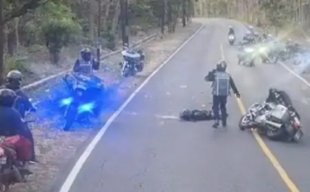 Rombongan Moge Alami Kecelakaan di Situbondo : Satu Tewas, Satu Kritis,