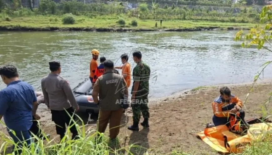 Diduga Terpeleset Saat Memancing, Pria Asal Kediri Hanyut di Sungai Brantas Tulungagung