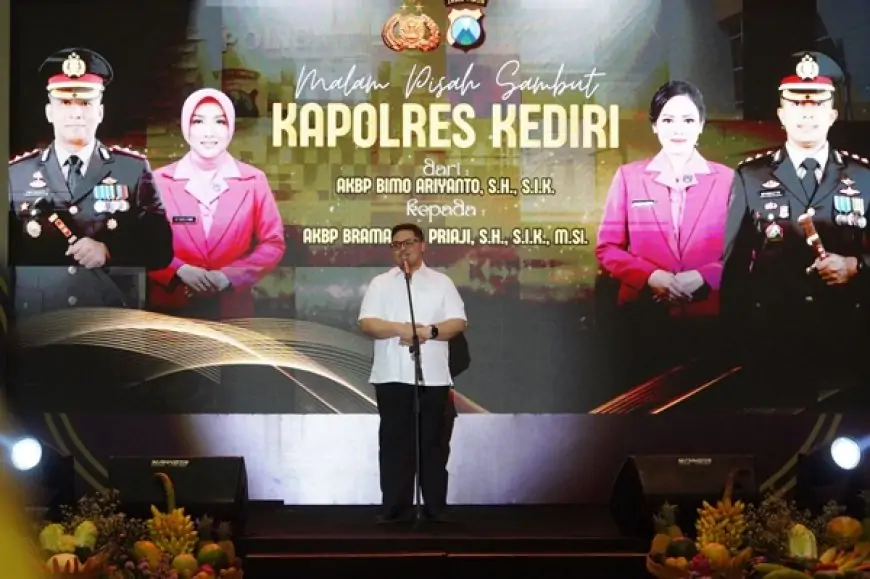 Wujudkan Keamanan di Kabupaten Kediri, Mas Dhito Bangun Sinergitas dengan Dua Kapolres Baru