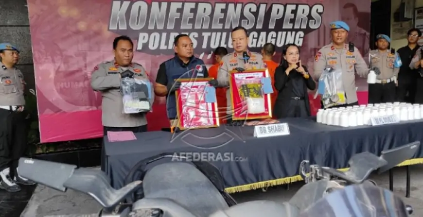 Sabu 1,2 Kg Siap Edar Digagalkan Polres Tulungagung, Jaringan Diduga Terhubung ke Lintas Negara