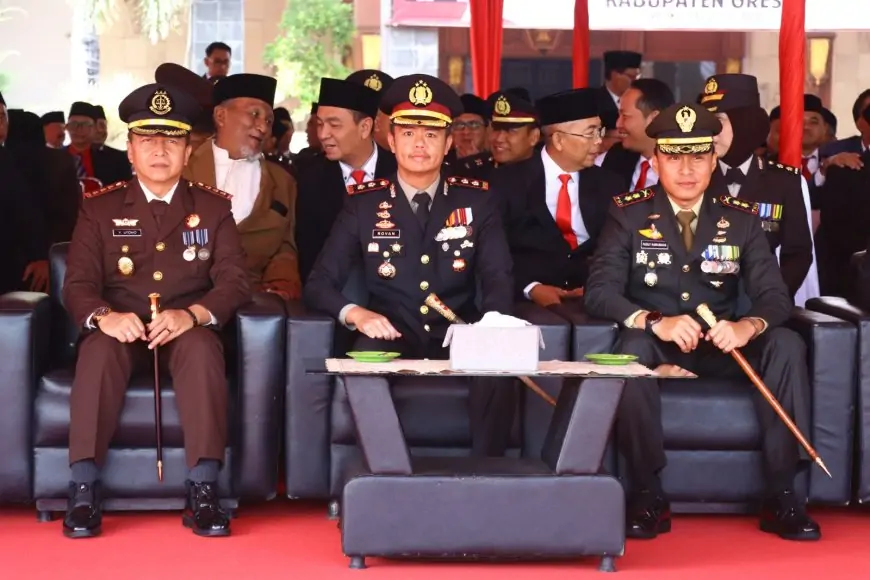 Upacara Detik-Detik Proklamasi RI Ke-80 di Gresik Berlangsung Khidmat