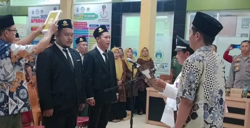 Dua Perangkat Baru Dilantik, Kades Karangankidul Minta Kerja Jujur dan Ikhlas