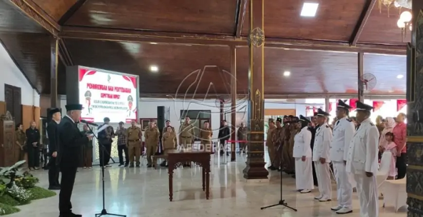 Empat Kades Purna Tugas di Tulungagung Dikukuhkan Kembali, Bupati Sunu Tekankan Amanah dan Kinerja