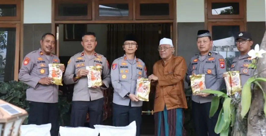 Kapolres Trenggalek Gandeng Ponpes Subulussalam Dukung Ketahanan Pangan, Salurkan Bibit Jagung