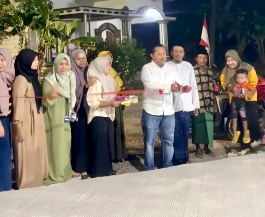 Bambu Disulap Jadi Beton, Jalan Mulus Impian Warga Kedungpasing Brangkal Terwujud