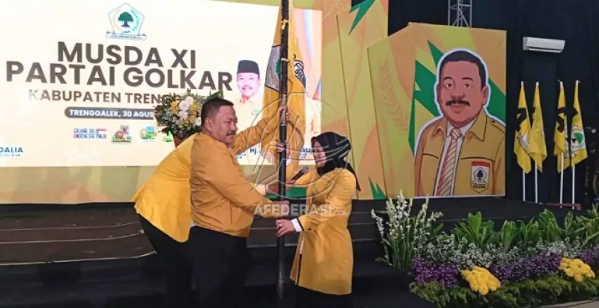 Arik Sri Wahyuni Kembali Pimpin DPD Golkar Trenggalek, Targetkan 11 Kursi DPRD di Pemilu 2029