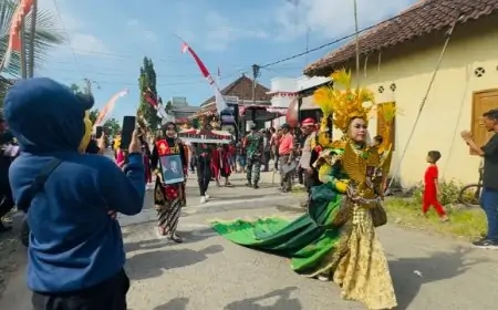 Semarak Kecamatan Kudu Gelar Pawai Budaya