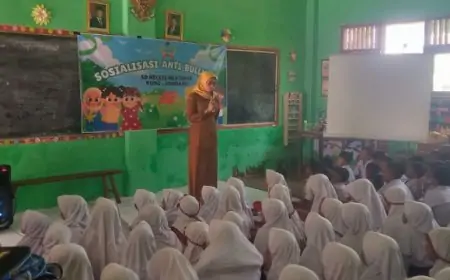 SDN Menturus Jombang Gelar Sosialisasi Anti-Bullying