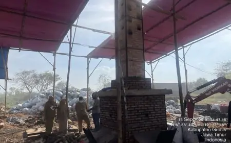 Tak Mengantongi Ijin Uji Emisi, Produksi Pabrik Arang  Dihentikan