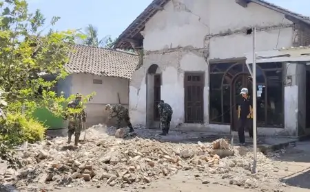 Gempa 5,7 SR Guncang Banyuwangi, 64 Rumah Warga di Situbondo Rusak