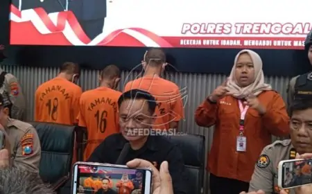 Polres Trenggalek Gulung Komplotan Pencuri Kotak Amal Masjid di Munjungan, 9 Orang Diamankan