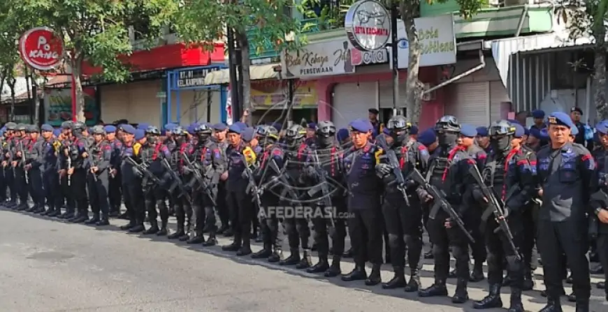 Polres Tulungagung Kerahkan 1.470 Personel Gabungan Amankan Kamtibmas Meski Unras Gagal