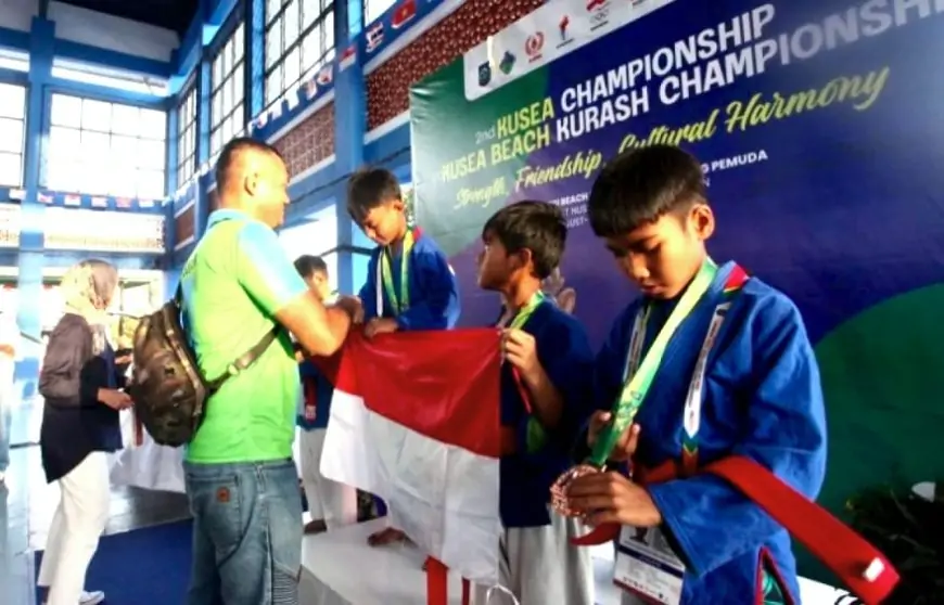 Gagal di Porprov Jatim, Virzha Atlet Kurash Gresik Sabet Emas Internasional