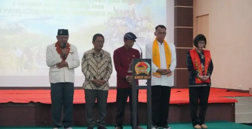 Doa Bersama Lintas Agama Simbol Kebhinekaan dan Dukungan untuk TNI