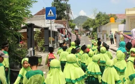 Program Polsanak Polres Trenggalek Bikin Anak-Anak Semangat Belajar Tertib Lalu Lintas