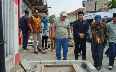 DPRD Jombang Awasi Ketat Proyek Trotoar RE Martadinata & A. Yani