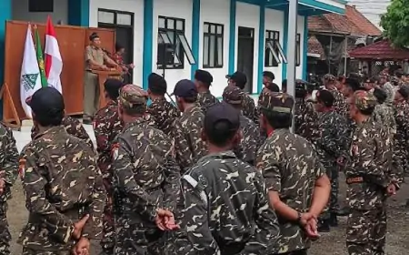 Banser Jombang Gelar Apel Siaga Jaga Kiai