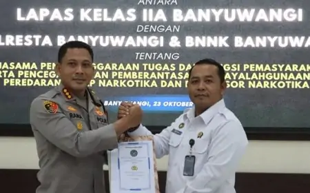 Tiga Lembaga di Banyuwangi Satukan Langkah Berantas Narkoba di Lapas