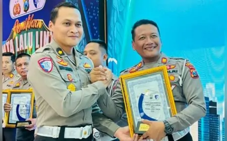 Kampung Tertib Lalu Lintas Trenggalek Sabet Dua Penghargaan Polda Jatim