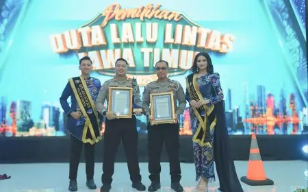 Satlantas Polres Gresik Sabet Dua penghargaan Tertib Lalu Lintas Polda Jatim