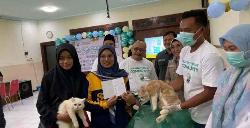 Peringati World Rabies Day, Dinas Peternakan Jombang Adakan Vaksin Rabies