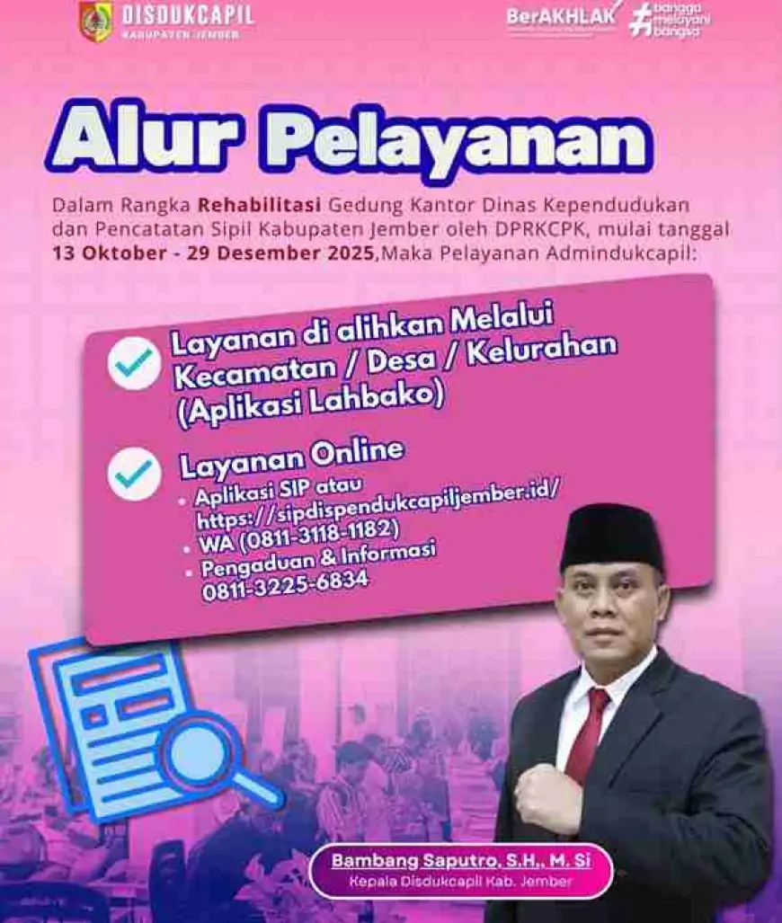 Gedung Disdukcapil Direhab, Ini Penyesuaian Layanan untuk Masyarakat