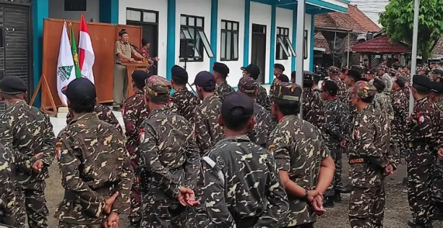 Banser Jombang Gelar Apel Siaga Jaga Kiai
