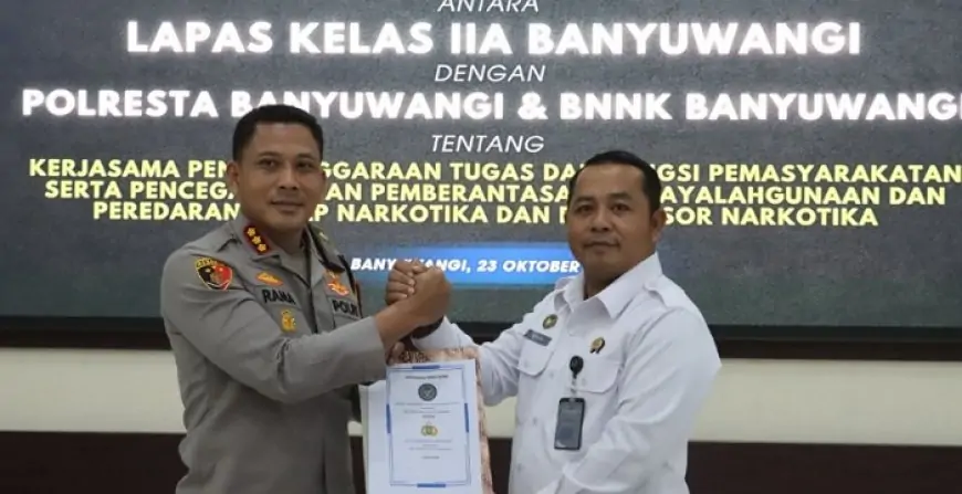 Tiga Lembaga di Banyuwangi Satukan Langkah Berantas Narkoba di Lapas