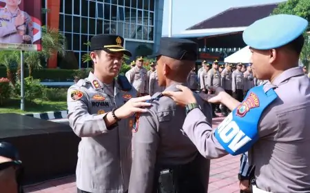 50 Bintara Polri 2025 Latja Diktuk di Polres Gresik