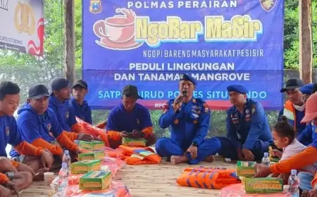 Satpolairud Situbondo Bangun Sinergi dan Kesadaran Keselamatan Lewat Ngopi Bareng Nelayan