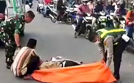 Pengendara Motor Tewas Terlindas Truk di Jalan Raya Tenaru