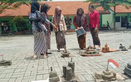 Siswa di Lamongan Berjuang Membuat Hotel Yamato dari Tanah Liat