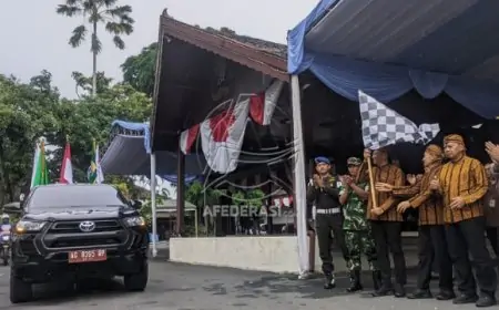 Semarak Hari Jadi ke-820, Kirab Pataka Resmi Dilepas Bupati Tulungagung Menyusuri Penjuru Kabupaten