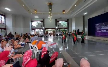 Ratusan Anggota DWP Lamongan Ramaikan Lomba Langkah Dansa Forkab