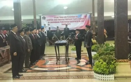 Bupati Blitar Tekankan Reformasi Birokrasi dalam Pelantikan Pejabat Tinggi Pratama