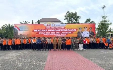 Pemkab Lamongan Gelar Apel Kesiapsiagaan Bencana Hidrometeorologi