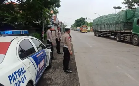 Antisipasi Kecelakaan, Satlantas Polres Gresik Intensif Awasi Jalur Blackspot