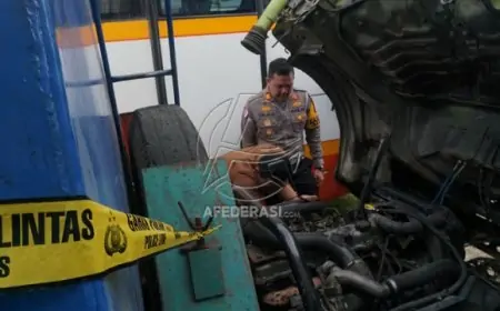 Satlantas Temukan Kejanggalan Truk Tangki Solar Terguling di JLS Tulungagung, Polisi Masih Buru Sopir