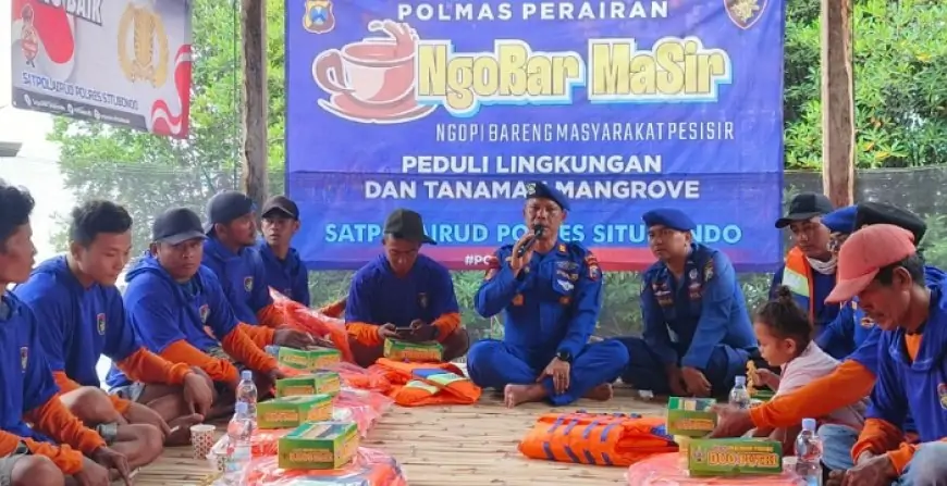 Satpolairud Situbondo Bangun Sinergi dan Kesadaran Keselamatan Lewat Ngopi Bareng Nelayan